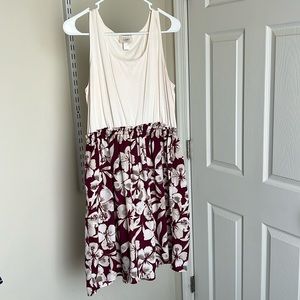 Loft floral tank top dress